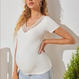 SHEIN Maternity mesh insert top